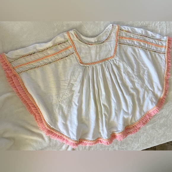 Poncho Style Kids Cover Up Top - Picture 3 of 13